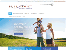 Tablet Screenshot of bullfamilychiro.com